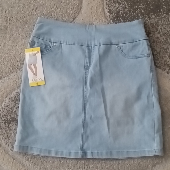Jupe-culotte (skort) S.C. & CO. Femme Bleue - Taille S - Stretch - Neuf Sans étiquette